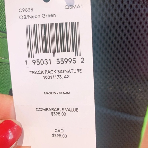 Coach Track Pack Bag | crossbody sling backpack - Picture 9 of 9